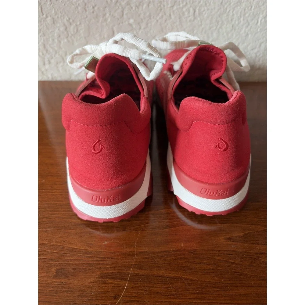 OLUKAI WAILUKU RED SNEAKERS‎ 20478 - LC43 SIZE US W8.5 WOMEN'S